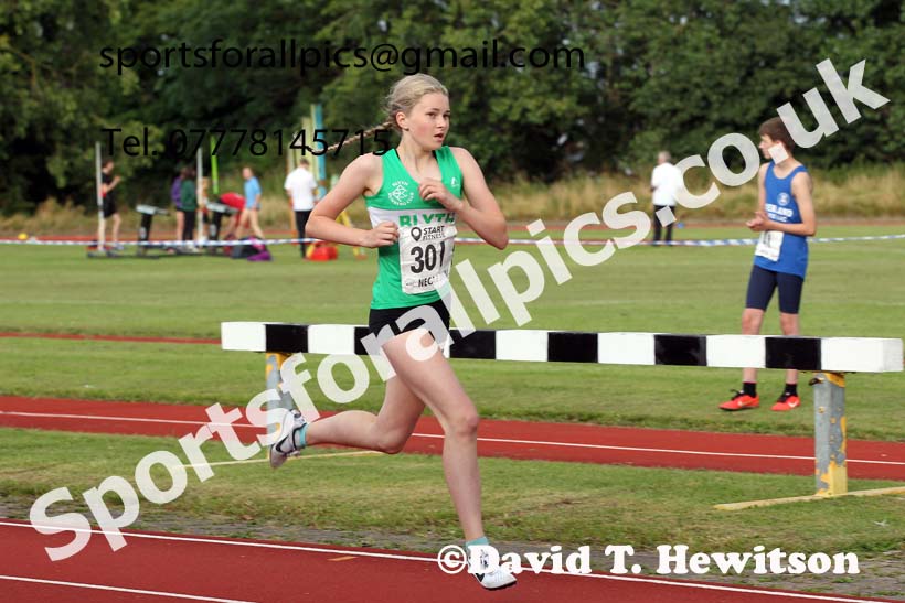 800 metres, 2021 North East Grand Prix 6, Monkton, Wednesday, August 4th. Photo: David T. Hewitson/Sports for All Pics